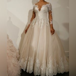 Allure Bridal Gown 9366 Blush Pink Size 12